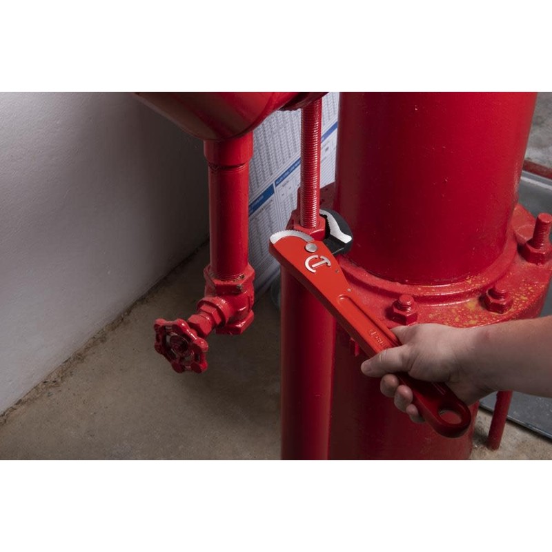 Tool Wrench Pipe Self Adjustable 12" Steel Handle