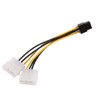 Ruilogod PCI Express 6-Terminal a Double Power 4-Terminal Tarjeta de