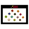 Comet Busters Beautiful Square Bindis With Golden Border (BIN587)