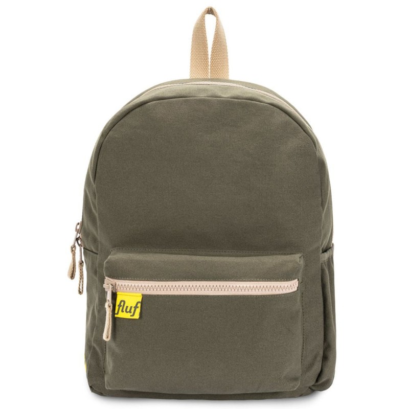 Fluf Organic Cotton Canvas Backpack, Blue