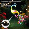 Solarlampen für Außen Garten, Metall Pfau Gartendeko mit Solar Pfahl
