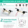 LIWEIKE 2 Handle Shower Faucet Set, Matte Black Two Handles