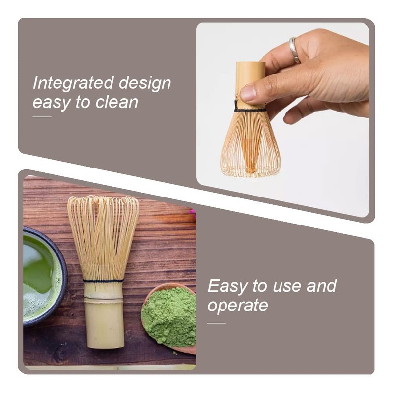 AOTISBAO Matcha Whisk Natural Bamboo Tea Powder Whisk Semi-Handmade Chasen