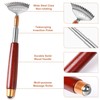 Aznrszy Extendable Back Scratcher with Massage Roller High-Quality Telescopic Rod