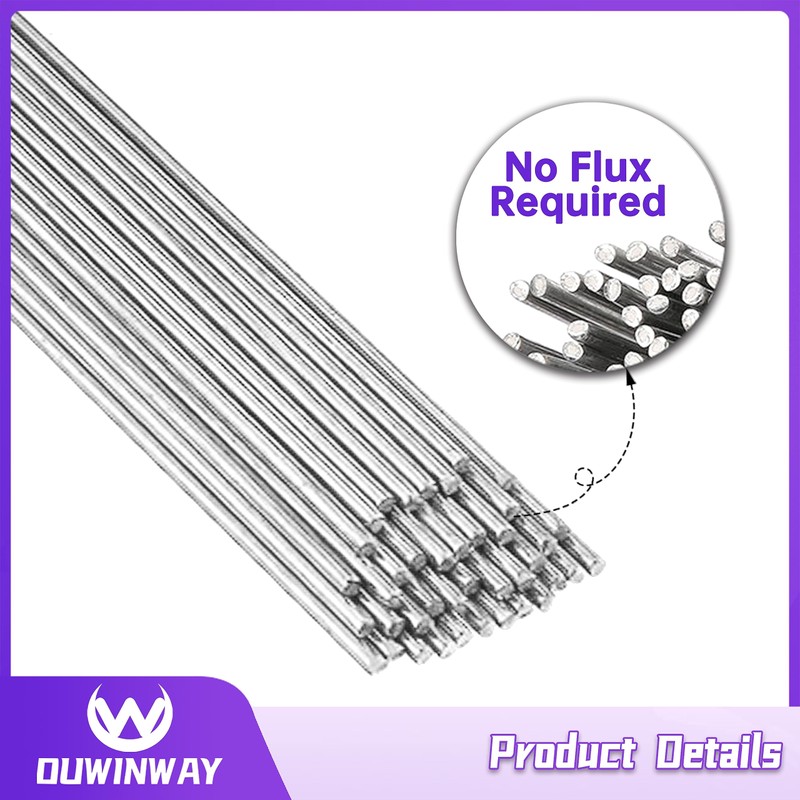 50-Pack 1/16''x13'' Aluminum Brazing Rods,Rods Aluminum Welding Rods for Propane