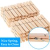 OBTANIM 100 Pack Wooden Clothespins 4 Inch Heavy Duty Clothes