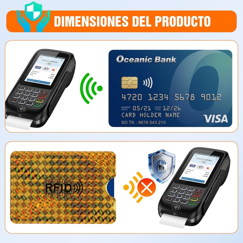 NEARPOW 24 Piezas Protector de Tarjetas Bancarias Funda para Pasaporte