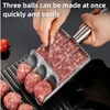 Jindizi Triple Meat Baller Scoop, Stainless Steel Meatball Machine Meatball