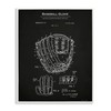 Stupell Industries Baseball Glove Blueprint Framed Giclee Art Design by