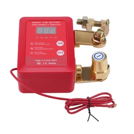 Avutrel 12V 240A Remote Battery Disconnect Switch for Cars Trucks, Boats with LED Voltage Display Kill Switch