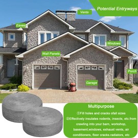 Yixinly 20 m Steel Wool Against Mice, Steel Wool 0000 Steel Wool Fine Stainless Steel Wool Against Mice and Rats, Ventilation Grille Garage Garden and for Cleaning and Polishing, Rodents Effective