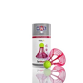 RSL - Air Shuttle Red - Nylon Ball for Badminton / Shuttlecock Outdoor Play - Wind-resistant due to Special Shape - 3 Air Shuttle Red per Roll