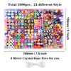 1000PCS Polymer Clay Beads Bracelet Making kit, 24 Style Cute