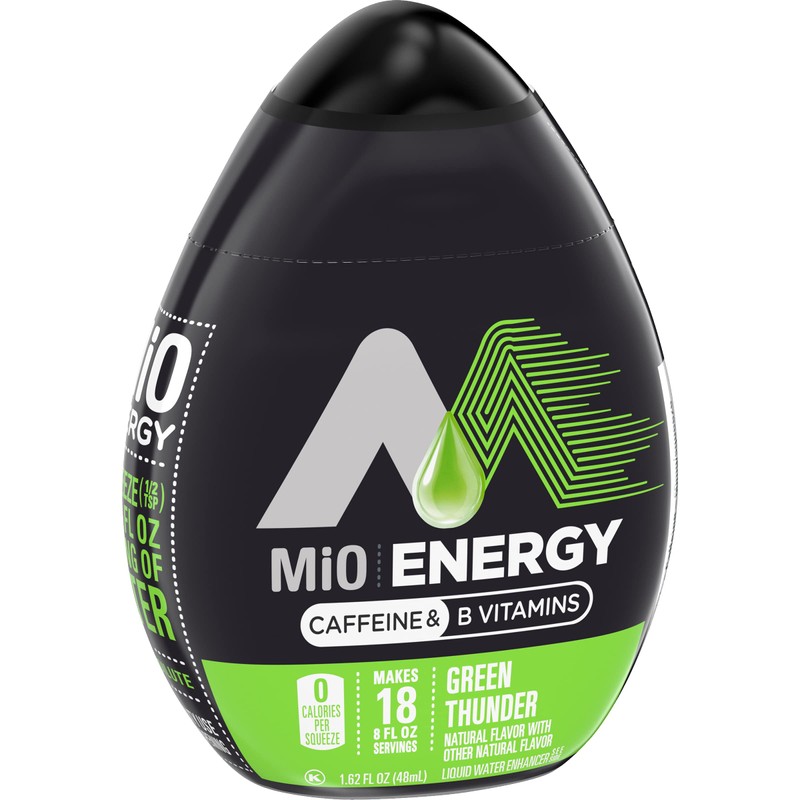 MiO Energy Liquid Water Enhancer, Green Thunder, 1.62 Ounce (Pack