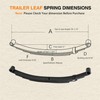 Thomletha 5000lbs Single Trailer Axle Suspension Kit - 4 Leaves