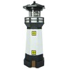 Syfunlv Solar Lighthouse Ornament Solar Revolving LED Lighthouse 10.6 x
