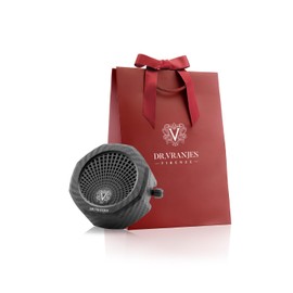 DR. VRANJES - CARPARFUM SET OUD NOBILE Dispenser + Refill, Elegant Original Shopping Bag, Made in Italy, Luxury Oriental Notebook
