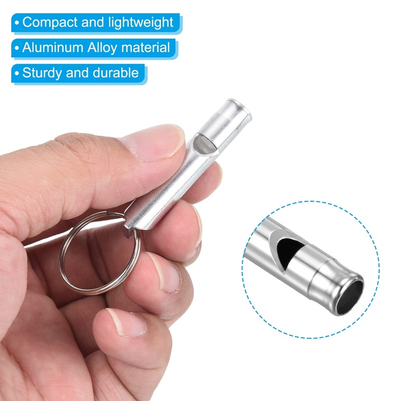 PATIKIL Emergency Whistles, 12 Pack Safety Whistle with Keychain Loud