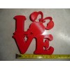 AJT LOVE WORD QUOTE WITH MINNIE MOUSE FACE HEAD EARS