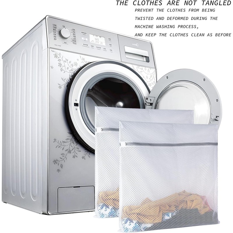 ACEmedia 2 Pack Mesh Laundry Bag-2 Oversize Delicates Laundry Bag-Extra