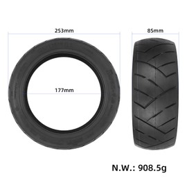 LHROPA 80/55-7.0 (10.5x3.0) Rubber Explosion-proof Self-sealing Self-healing Tubeless Tire Replace for Ninebot Segway P65 P65SE P65D Kick Scooter Electric Scooter Tyre Wheel Parts (non self-sealing)