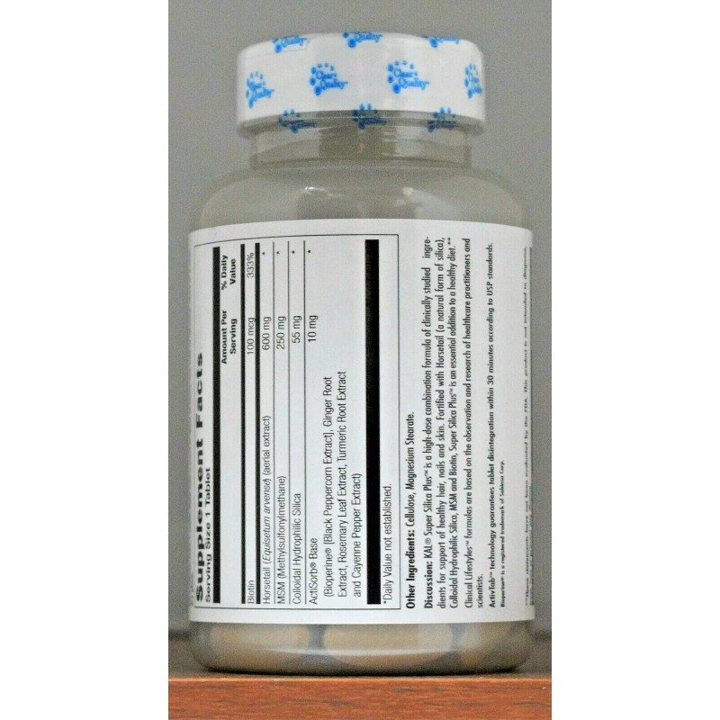 KAL Super Silica Plus KAL 60 tablets with Biotin Horsetail