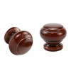 Mcredy Knobs for Dresser Drawers Wooden Pull Knobs Mushroom Drawer