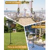 Derkniel Shepherd Hook 60 Inch Tall Heavy-Duty Metal Garden Hanging