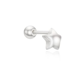 Basic Star Silver Piercing OTEP24701N White / 베이직 스타 실버 피어싱 OTEP24701N 화이트
