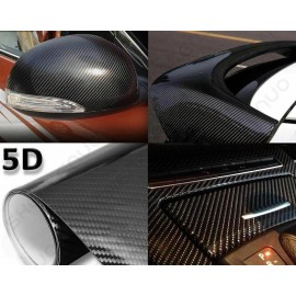 SHENKENUO 5D Car Sticker  Door Sill Protector Edge Guard Strip Carbon Fiber Rubber 30M