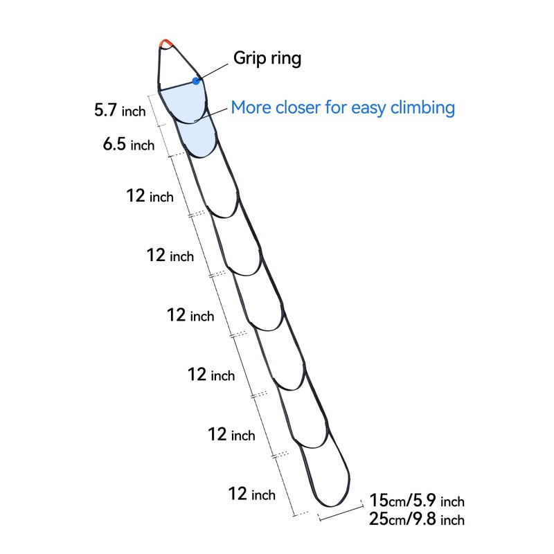 KAILAS Climbing Aider Hunting Webbing Rope Ladder Tree Stand Steps