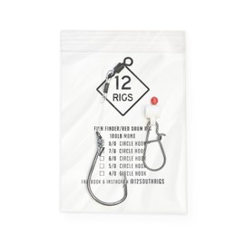 3 Pack 'Hatteras Style' Fish Finder Red Drum Surf Fishing Rigs 100LB Mono (7/0)