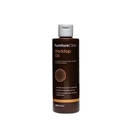 Furniture Clinic Worktop Oil 250ml - Food Safe, Quick Drying Worktop Oil for All Wooden Worktops & Kitchen Utensils