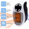 Wall Space Heater 450W Remote Portable Electric Heater with Programmable