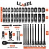 LLNEDL 1/4 inch Drive Socket Set & Nut Driver Set