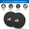 Wukong Rubberised Magnets Diameter 43 mm, Pack of 8 Strong