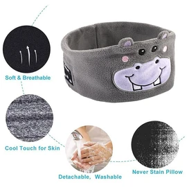AIMALL Kids Bluetooth Headband Headphones – Wireless Sleeping Music Headwear, Cute Earphones for Children, Soft, Comfortable, with 6 Hours Playtime, Bluetooth V5.0