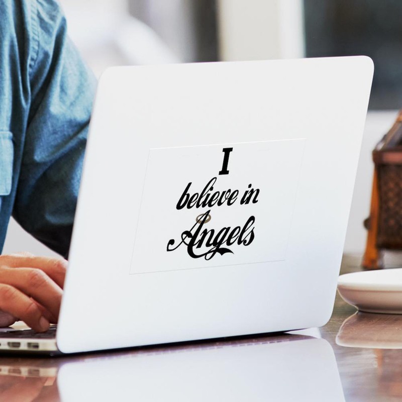 CafePress I Beleive in Angels Rectangle Sticker Rectangle Bumper Sticker