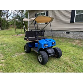 Cypress Rowe Outfitters Beige 3' by 5' Golf Cart Sun Shade/Canopy Bimini Top