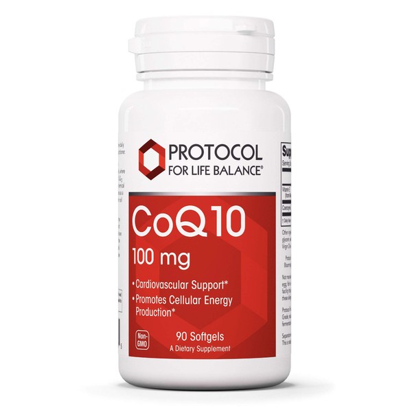 Protocol CoQ10 100mg - Antioxidant Power of/Vitamin E, Cellular Energy Support - 90 Softgels