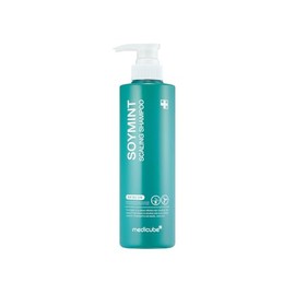 MEDICUBE Soymint Scaling Shampoo, Shampoo para Cuero Cabelludo con Menta, Soya, Niacinamida y Pantenol, Limpieza Profunda y Sensación Refrescante, 490