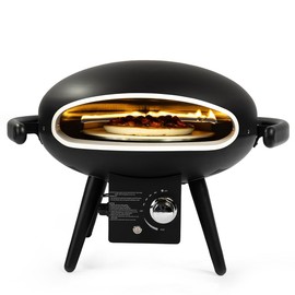 SENJOYS Rapid-Preheat 12inches Gas Pizza Oven with Auto-Rotation: Outdoor Cooking Perfection