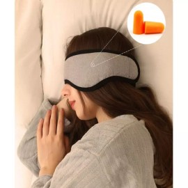 방음 귀마개 포함 다용도 안대 밴드 수면 여성 [블랙] Multipurpose Sleep Eye Mask Band with Noise-Canceling Earplugs for Women [Black]