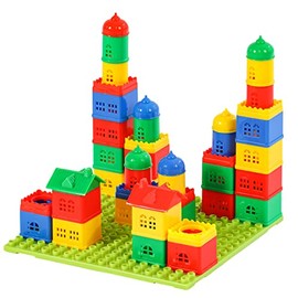 KUTOI Bloques de construcción para niños de 4 a 8 años, juguetes apilables de bloques para niños pequeños, juegos de construcción de bloques grandes d