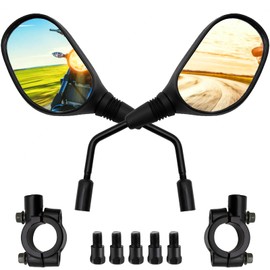 Zreneyfex ATV Mirrors, Motorcycle Mirrors with 7/8" Handle Bar Mount, Replacement for Snowmobile Scooter Kawasaki Suzuki ATV Motocycle Dirt Bike