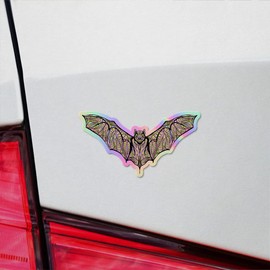 Holographic Decal Stickers of Ethnic Bat Premium Waterproof Vinyl Decal Stickers for Laptop Phone Accessory Helmet Car Window Mug Tuber Cup Door Wall Decoration NVCVER3g20851HO