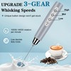 BSRGMS Milk Frother Handheld for Coffee, Electric Whisk 3 Speed