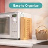Bamboo Bread Slicer - Adjustable Width Guides. Sturdy Wooden Cutting