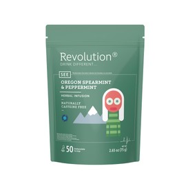 REVOLUTION TEA® Southern Mint [THE ORIGINAL] – Oregon Spearmint & Peppermint – Premium Full Leaf Tea – Biodegradable Infuser Tea Bags – Herbal Tea – Naturally Caffeine Free – 50 Bags