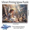 Prayerful Angel in the Sunshine Jigsaw Puzzle， Angel Rabbits Birds